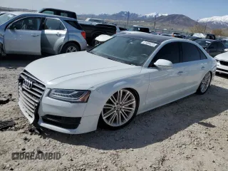 2017 Audi A8 L Sport with VIN WAU43AFD9HN017321, listed as a Copart auction lot 51694415 with 41,178 mi miles and Salvage Title. Bid and sale history available at carsss.com. Image 1.