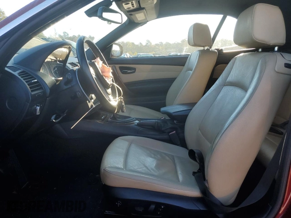 2013 BMW 1 Series 128i with VIN WBAUL7C51DVU08389, listed as a Copart auction lot 80650834 with 63,643 mi miles and Salvage title. Bid and sale history available at DreamBid. Image 7.