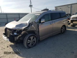 2013 Nissan Quest LE z VIN JN8AE2KP3D9062462, wystawiony jako Copart lot #60337995 z przebiegiem 152 638 mil mil oraz Szkoda całkowita • Salvage title. Historia ofert i sprzedaży dostępna na DreamBid. Obrazek 1.