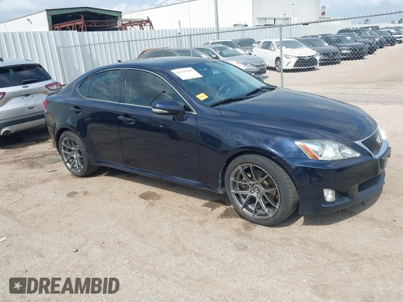 2009 Lexus IS 250 with VIN JTHBK262695090860, listed as a IAAI auction lot 42156105 with 198,796 mi miles and . Bid and sale history available at DreamBid. Image 1.