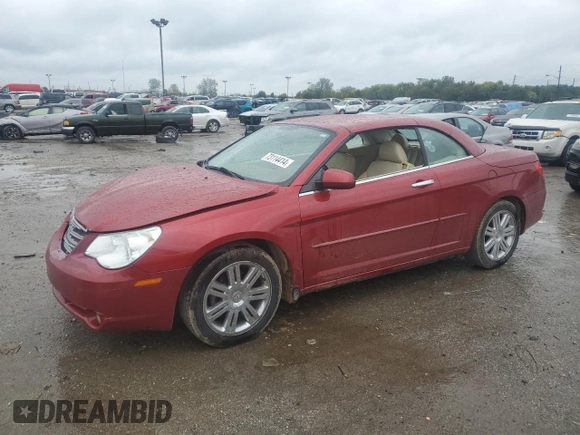 2008 Chrysler Sebring Limited with VIN 1C3LC65M28N267517, listed as a Copart auction lot 73114414 with 115,187 mi miles and Clean Title. Bid and sale history available at carsss.com. Image 1.