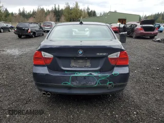 2007 BMW 3 Series 328i with VIN WBAVC53557FZ78645, listed as a Copart auction lot 48451255 with 144,489 mi miles and Salvage Title. Bid and sale history available at carsss.com. Image 6.