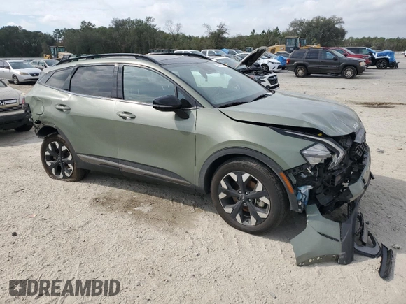 2023 Kia Sportage X-Line with VIN KNDPYDAH3P7110321, listed as a Copart auction lot 44803235 with 48,351 mi miles and Non Repairable. Bid and sale history available at carsss.com. Image 4.