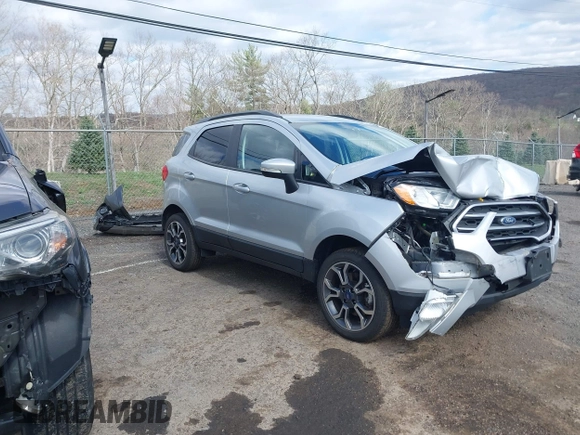 2018 Ford EcoSport SE with VIN MAJ6P1UL3JC249592, listed as a IAAI auction lot 41975652 with 34,360 mi miles. Bid and sale history available at carsss.com. Image 1.