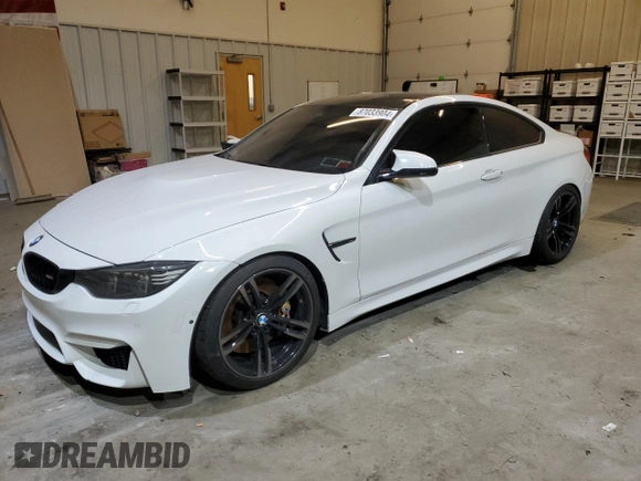 2017 BMW M4 with VIN WBS3R9C32HA014087, listed as a Copart auction lot 87033904 with 55,026 mi miles and Salvage title. Bid and sale history available at DreamBid. Image 1.