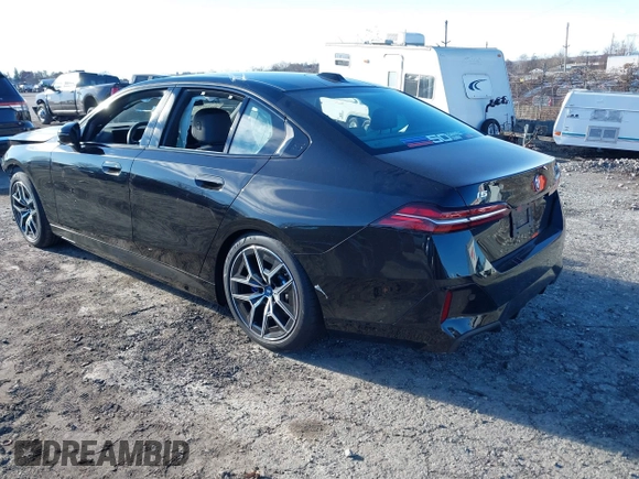 2024 BMW i5 eDrive40 with VIN WBY33FK00RCP37858, listed as a IAAI auction lot 41016747 with Not provided miles and . Bid and sale history available at DreamBid. Image 3.
