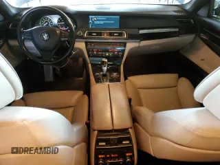 2011 BMW 7 Series 740i with VIN WBAKA4C50BC613240, listed as a Copart auction lot 43838615 with 70,509 mi miles and Salvage Title. Bid and sale history available at carsss.com. Image 8.
