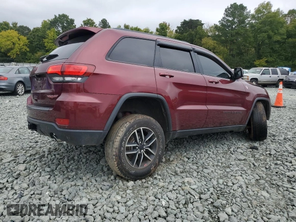2019 Jeep Grand Cherokee Trailhawk with VIN 1C4RJFLT9KC718628, listed as a Copart auction lot 72646234 with 94,980 mi miles and Salvage title. Bid and sale history available at DreamBid. Image 3.