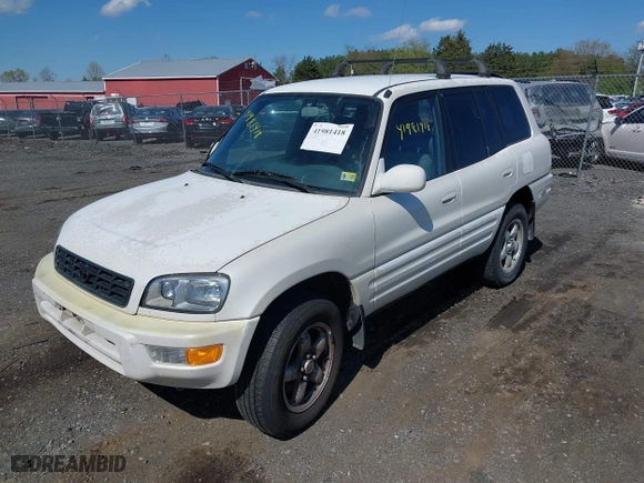 1999 Toyota RAV4 with VIN JT3HP10V2X7144607, listed as a IAAI auction lot 41981418 with 262,631 mi miles. Bid and sale history available at carsss.com. Image 2.