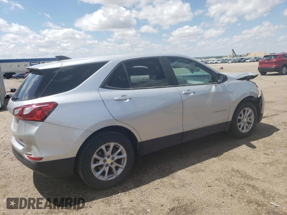 2020 Chevrolet Equinox LS with VIN 3GNAXFEV7LS726479, listed as a Copart auction lot 57984975 with 89,438 mi miles and Salvage title. Bid and sale history available at DreamBid. Image 3.
