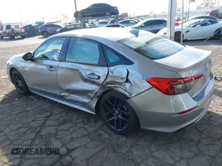 2023 Honda Civic Sedan Sport with VIN 2HGFE2F51PH517938, listed as a IAAI auction lot 41627002 with 1 mi miles. Bid and sale history available at carsss.com. Image 3.