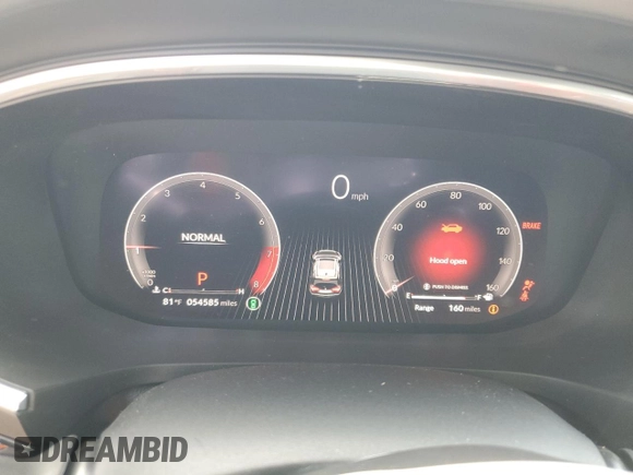 2022 Acura MDX w/A-Spec Package with VIN 5J8YE1H02NL041977, listed as a Copart auction lot 54224465 with 54,585 mi miles and Salvage title. Bid and sale history available at DreamBid. Image 9.