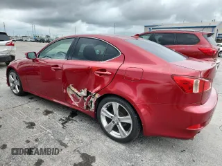 2012 Lexus IS 250 with VIN JTHBF5C2XC5173497, listed as a Copart auction lot 60824515 with 180,813 mi miles and Salvage title. Bid and sale history available at DreamBid. Image 2.