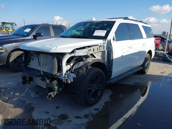 2024 Ford Expedition Max XLT with VIN 1FMJK1J80REA51759, listed as a IAAI auction lot 41157589 with 10,369 mi miles and . Bid and sale history available at DreamBid. Image 2.
