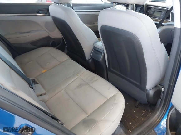 2017 Hyundai Elantra SE with VIN KMHD74LF5HU095093, listed as a IAAI auction lot 41957451 with 75,760 mi miles. Bid and sale history available at carsss.com. Image 8.