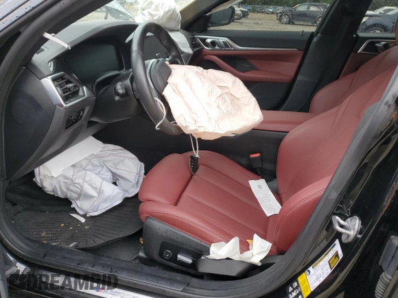 2023 BMW 4 Series 430i xDrive with VIN WBA73AV02PFN92266, listed as a Copart auction lot 57721715 with Not provided miles and Salvage title. Bid and sale history available at DreamBid. Image 7.