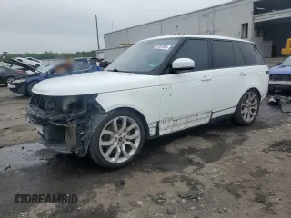 2014 Land Rover Range Rover Supercharged with VIN SALGS2EFXEA152556, listed as a Copart auction lot 61001895 with 133,799 mi miles and Salvage title. Bid and sale history available at DreamBid. Image 1.