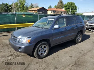 2005 Toyota Highlander z VIN JTEGP21A350062055, wystawiony jako Copart lot #61275225 z przebiegiem 150 709 mil mil oraz Czysty tytuł • Clean title. Historia ofert i sprzedaży dostępna na DreamBid. Obrazek 1.