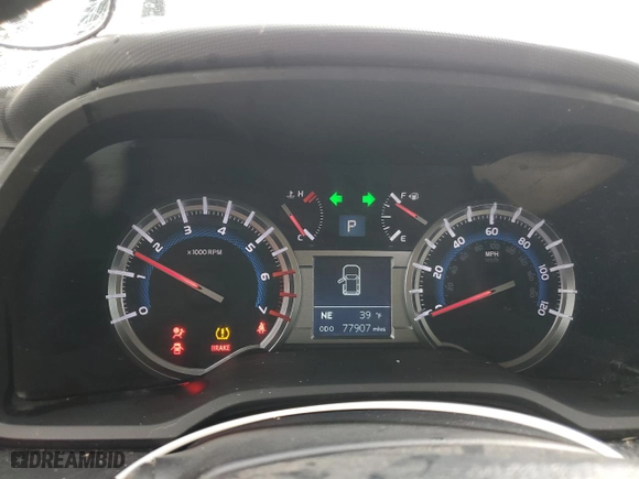 2019 Toyota 4Runner SR5 with VIN JTEBU5JR7K5663185, listed as a Copart auction lot 49112055 with 77,907 mi miles and Salvage Title. Bid and sale history available at carsss.com. Image 9.