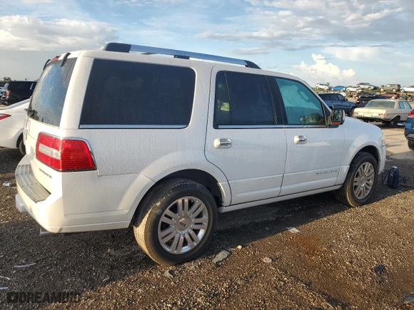 2012 Lincoln Navigator with VIN 5LMJJ2H53CEL06252, listed as a Copart auction lot 70924394 with 145,560 mi miles and Salvage Title. Bid and sale history available at carsss.com. Image 3.