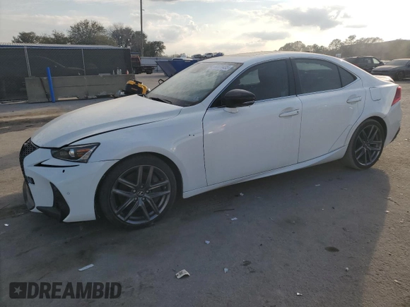 2018 Lexus IS 350 z VIN JTHCZ1D21J5015257, wystawiony jako Copart lot #44171435 z przebiegiem 56 695 mil mil oraz Szkody całkowita. Historia ofert i sprzedaży dostępna na DreamBid. Obrazek 1.