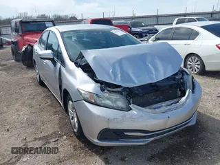 2014 Honda Civic Sedan LX with VIN 19XFB2F50EE039186, listed as a IAAI auction lot 41822494 with 116,499 mi miles. Bid and sale history available at carsss.com. Image 1.