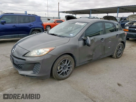 2013 Mazda 3 i Touring with VIN JM1BL1L76D1825166, listed as a Copart auction lot 63293535 with 148,176 mi miles and Salvage title. Bid and sale history available at DreamBid. Image 1.