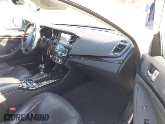 2014 Kia Cadenza Premium with VIN KNALN4D73E5139043, listed as a IAAI auction lot 41395272 with 142,255 mi miles. Bid and sale history available at carsss.com. Image 5.