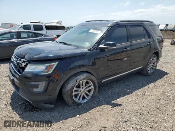 2017 Ford Explorer XLT with VIN 1FM5K7D86HGB30498, listed as a Copart auction lot 53467025 with 146,617 mi miles and Salvage title. Bid and sale history available at DreamBid. Image 1.