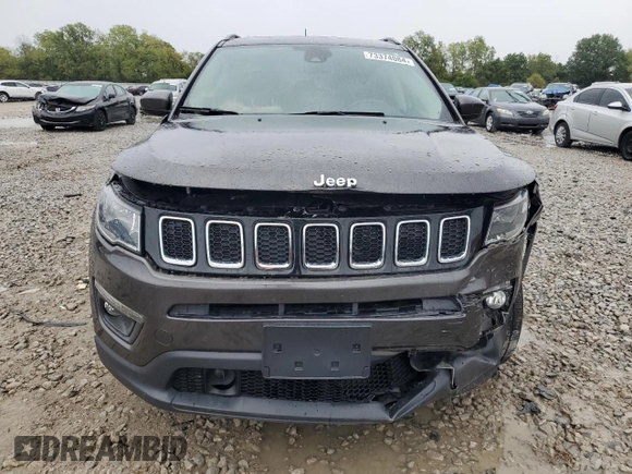 2020 Jeep Compass Latitude with VIN 3C4NJDBB7LT234491, listed as a Copart auction lot 73374084 with 23,527 mi miles and Salvage Title. Bid and sale history available at DreamBid. Image 5.