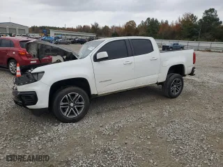 2021 Chevrolet Colorado 2WD Work Truck with VIN 1GCGSBEN9M1206409, listed as a Copart auction lot 82287444 with 51,056 mi miles and Salvage Title. Bid and sale history available at carsss.com. Image 1.
