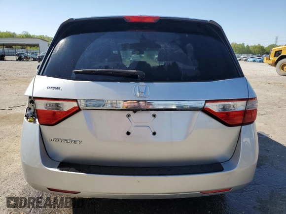 2013 Honda Odyssey EX-L with VIN 5FNRL5H69DB080586, listed as a Copart auction lot 52103685 with 166,643 mi miles and Salvage Title. Bid and sale history available at carsss.com. Image 6.