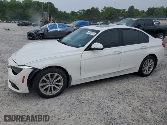 2017 BMW 3 Series 320i xDrive with VIN WBA8E5G59HNU22301, listed as a Copart auction lot 56942365 with 118,041 mi miles and Salvage title. Bid and sale history available at DreamBid. Image 1.