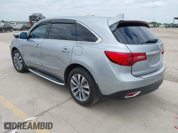 2016 Acura MDX w/Tech with VIN 5FRYD3H42GB008644, listed as a IAAI auction lot 42035686 with 96,467 mi miles. Bid and sale history available at carsss.com. Image 3.