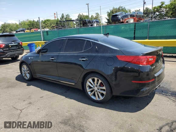 2014 Kia Optima SXL Turbo with VIN 5XXGR4A66EG280687, listed as a Copart auction lot 61647685 with 150,232 mi miles and Salvage title. Bid and sale history available at DreamBid. Image 2.