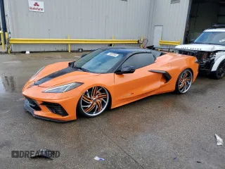 2023 Chevrolet Corvette 2LT with VIN 1G1YB3D44P5124404, listed as a Copart auction lot 79897844 with 6,394 mi miles and Salvage Title. Bid and sale history available at carsss.com. Image 1.