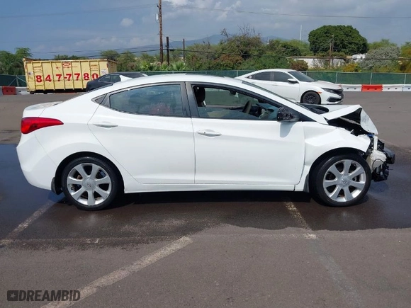 2013 Hyundai Elantra GLS PZEV with VIN 5NPDH4AE4DH294023, listed as a IAAI auction lot 41570524 with 1 mi miles. Bid and sale history available at carsss.com. Image 14.