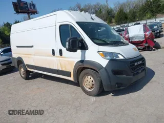 2023 Ram ProMaster Cargo with VIN 3C6LRVDG3PE582496, listed as a IAAI auction lot 42009735 with 46,055 mi miles. Bid and sale history available at carsss.com. Image 1.