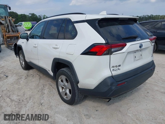 2020 Toyota RAV4 Hybrid XLE z VIN 2T3RWRFV7LW072553, wystawiony jako IAAI lot #42197281 z przebiegiem 166 115 mil mil oraz . Historia ofert i sprzedaży dostępna na DreamBid. Obrazek 3.
