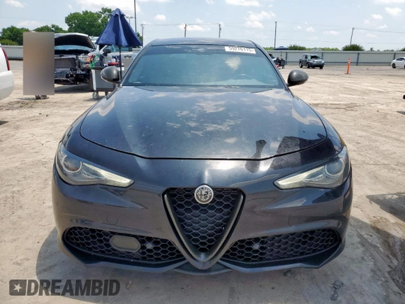 2021 Alfa Romeo Giulia Ti with VIN ZARFANBN7M7643882, listed as a Copart auction lot 59276115 with 44,782 mi miles and Salvage title. Bid and sale history available at DreamBid. Image 5.