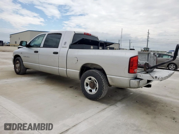2006 Dodge 2500 SLT with VIN 3D7KR29C86G199316, listed as a Copart auction lot 57789465 with 288,758 mi miles and Salvage title. Bid and sale history available at DreamBid. Image 2.