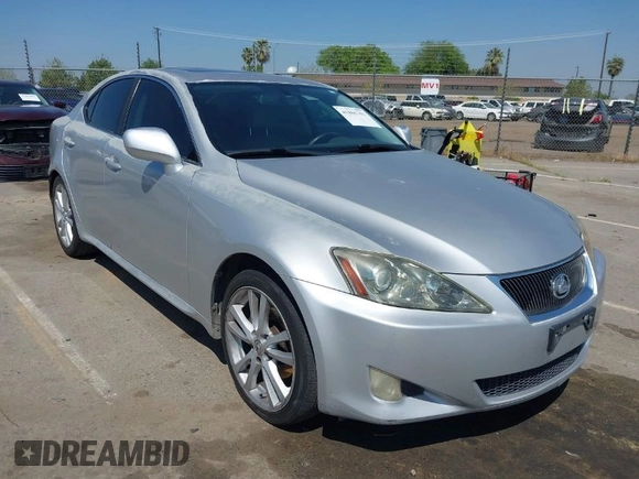 2006 Lexus IS 250 Manual with VIN JTHBK262862004378, listed as a IAAI auction lot 41865781 with 184,169 mi miles. Bid and sale history available at carsss.com. Image 1.