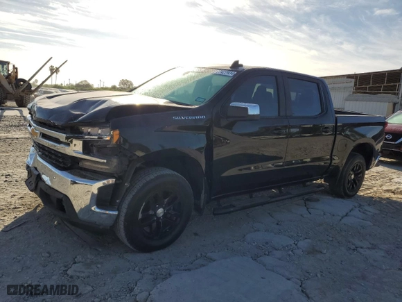 2021 Chevrolet Silverado 1500 LT with VIN 1GCPWCEK9MZ176975, listed as a Copart auction lot 77422934 with 39,027 mi miles and Salvage Title. Bid and sale history available at carsss.com. Image 1.