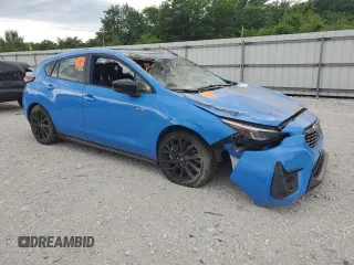 2024 Subaru Impreza RS with VIN JF1GUHJC5R8268878, listed as a Copart auction lot 56308274 with 7,539 mi miles and Salvage Title. Bid and sale history available at carsss.com. Image 4.