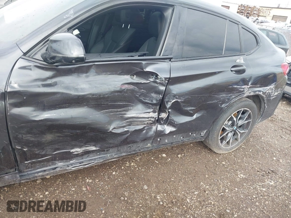 2023 BMW X4 xDrive30i with VIN 5UX33DT01P9N66552, listed as a IAAI auction lot 42103350 with 56,303 mi miles and . Bid and sale history available at DreamBid. Image 6.