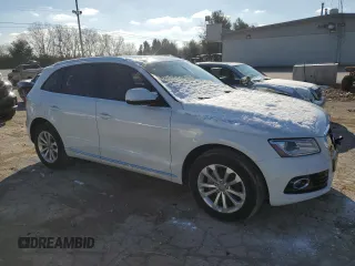 2014 Audi Q5 Premium Plus with VIN WA1LFAFPXEA052219, listed as a Copart auction lot 81892424 with 79,771 mi miles and Salvage title. Bid and sale history available at DreamBid. Image 4.
