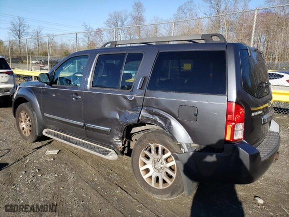 2011 Nissan Pathfinder LE with VIN 5N1AR1NB7BC628807, listed as a Copart auction lot 49986345 with 246,410 mi miles and Salvage Title. Bid and sale history available at carsss.com. Image 2.