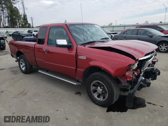 2009 Ford Ranger XLT with VIN 1FTYR44E19PA12488, listed as a Copart auction lot 42114385 with 55,023 mi miles and Salvage Title. Bid and sale history available at carsss.com. Image 4.