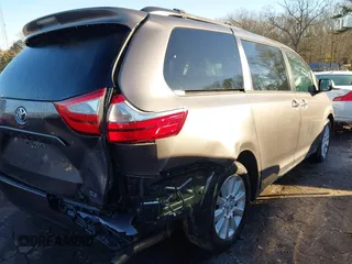 2015 Toyota Sienna Ltd with VIN 5TDDK3DC2FS105016, listed as a IAAI auction lot 41288447 with 94,585 mi miles. Bid and sale history available at carsss.com. Image 6.