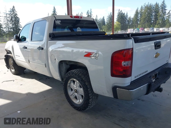 2013 Chevrolet Silverado 1500 LT with VIN 3GCPKSE71DG358722, listed as a IAAI auction lot 42128592 with 206,779 mi miles and . Bid and sale history available at DreamBid. Image 3.